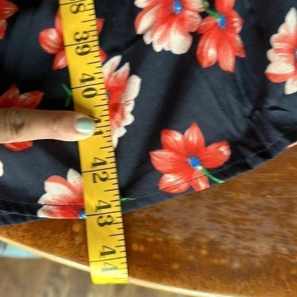 Influences Blue and Red Floral Dress Size 10 - Picture 12 of 14
